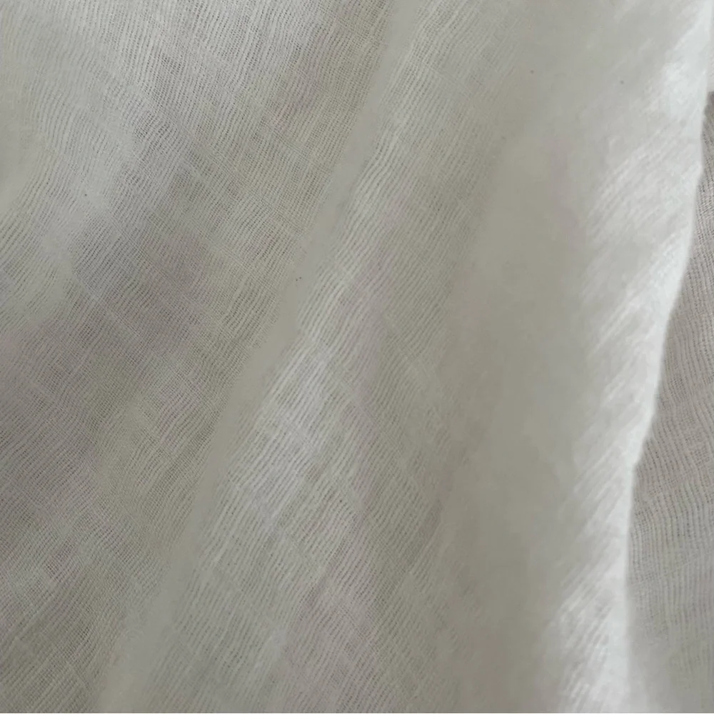 FLAX Large 100% Linen Long sleeve Shirt roll tab sleeve - Picture 8 of 9